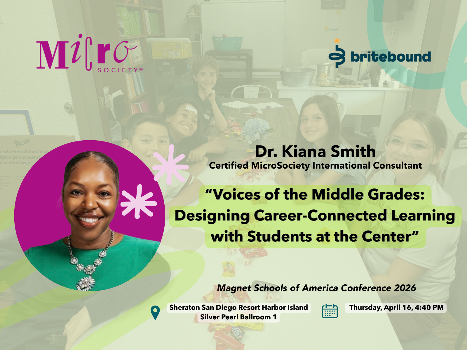 MicroSociety speaking at Magnet Schools of America Conference April 2026